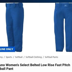 Womans mizuno Medium softball pants